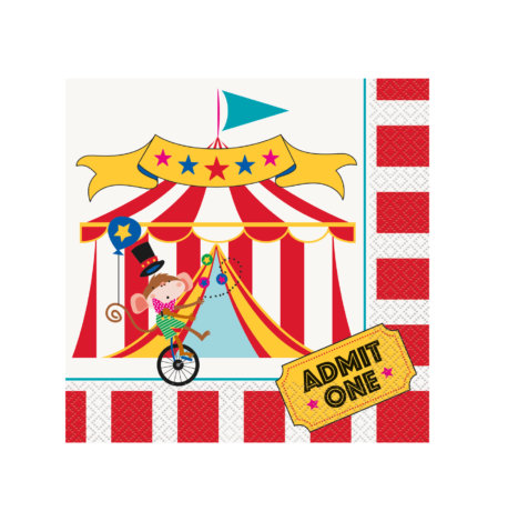 servilletas fiesta circo
