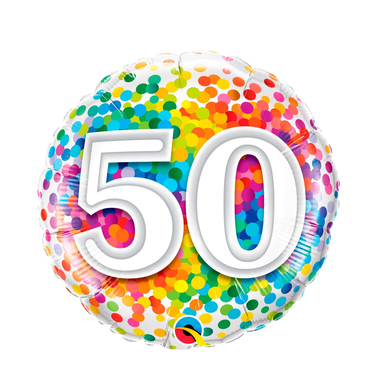 Globo foil 50 cumpleaños multicolor